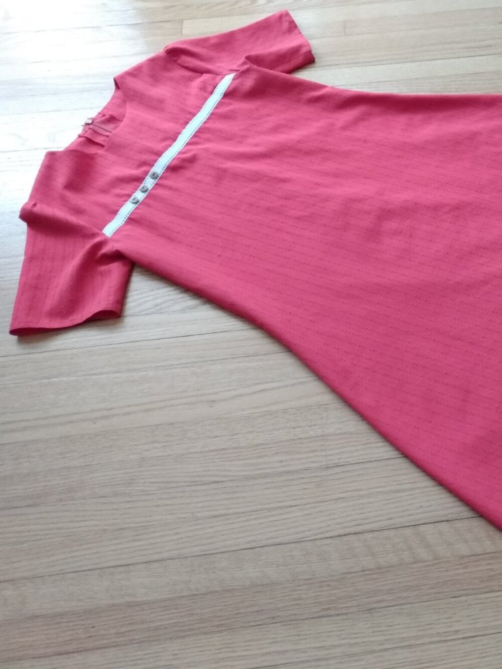 Vintage Girl's Handmade Mennonite Dress 31.5" Chest Modest Pink Youth